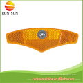 Made in China Customized Gift Plastic Orange Bicycle Reflectors For Sale